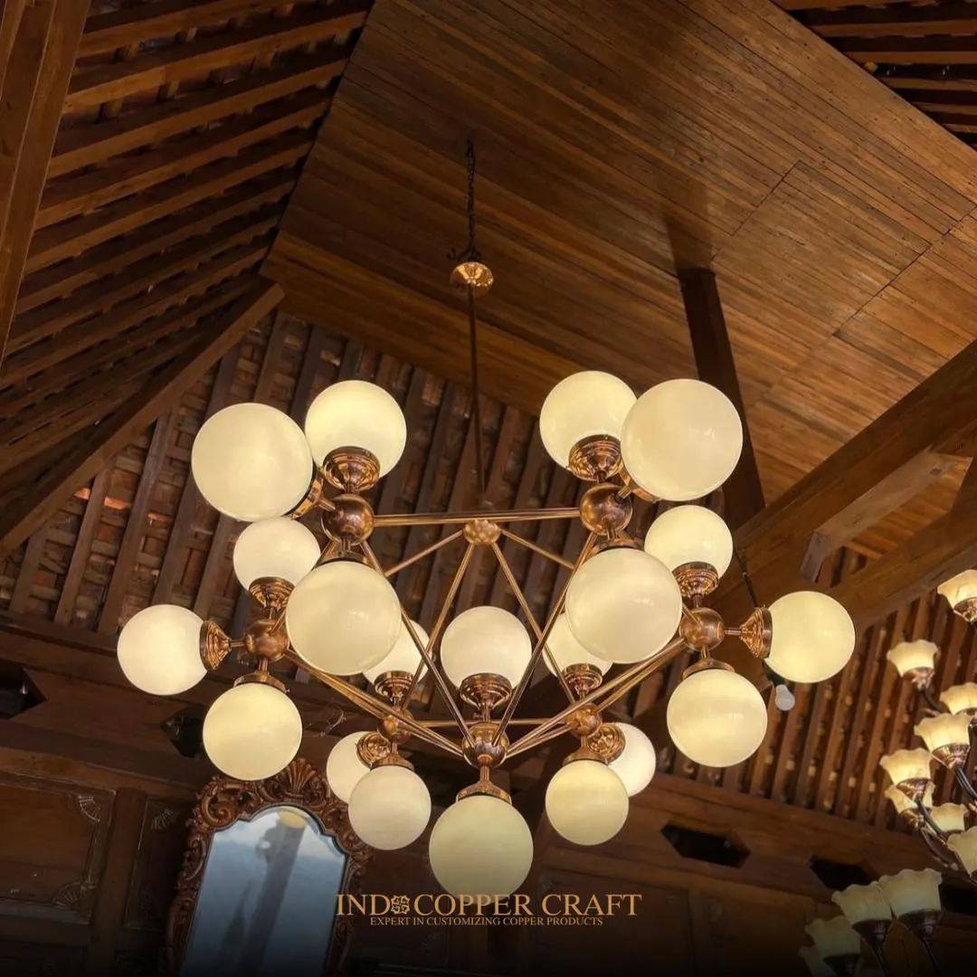 Copper Ball Pipe Lights