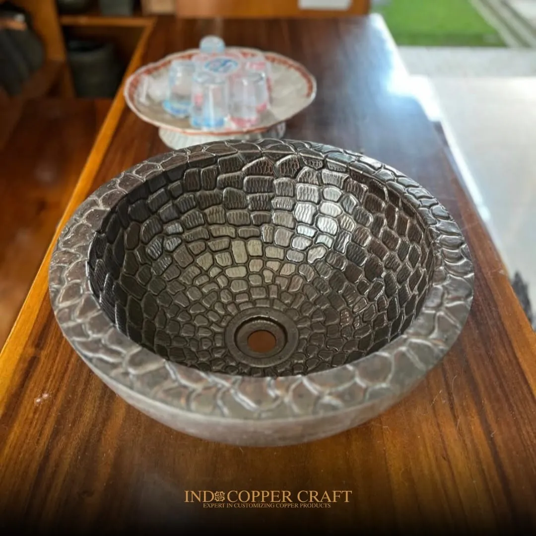 Croco Copper Sink