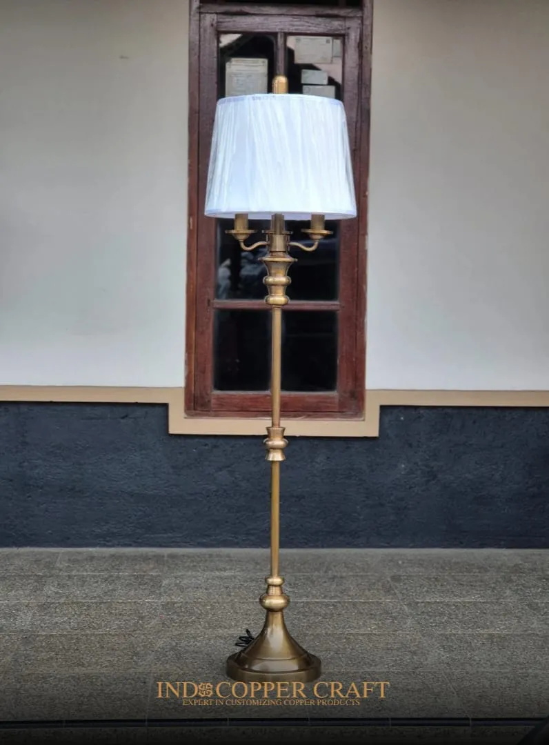Vintage Brass Standing Lamp