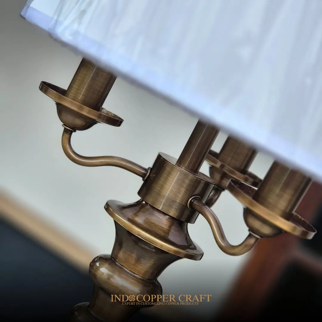 Vintage Brass Standing Lamp