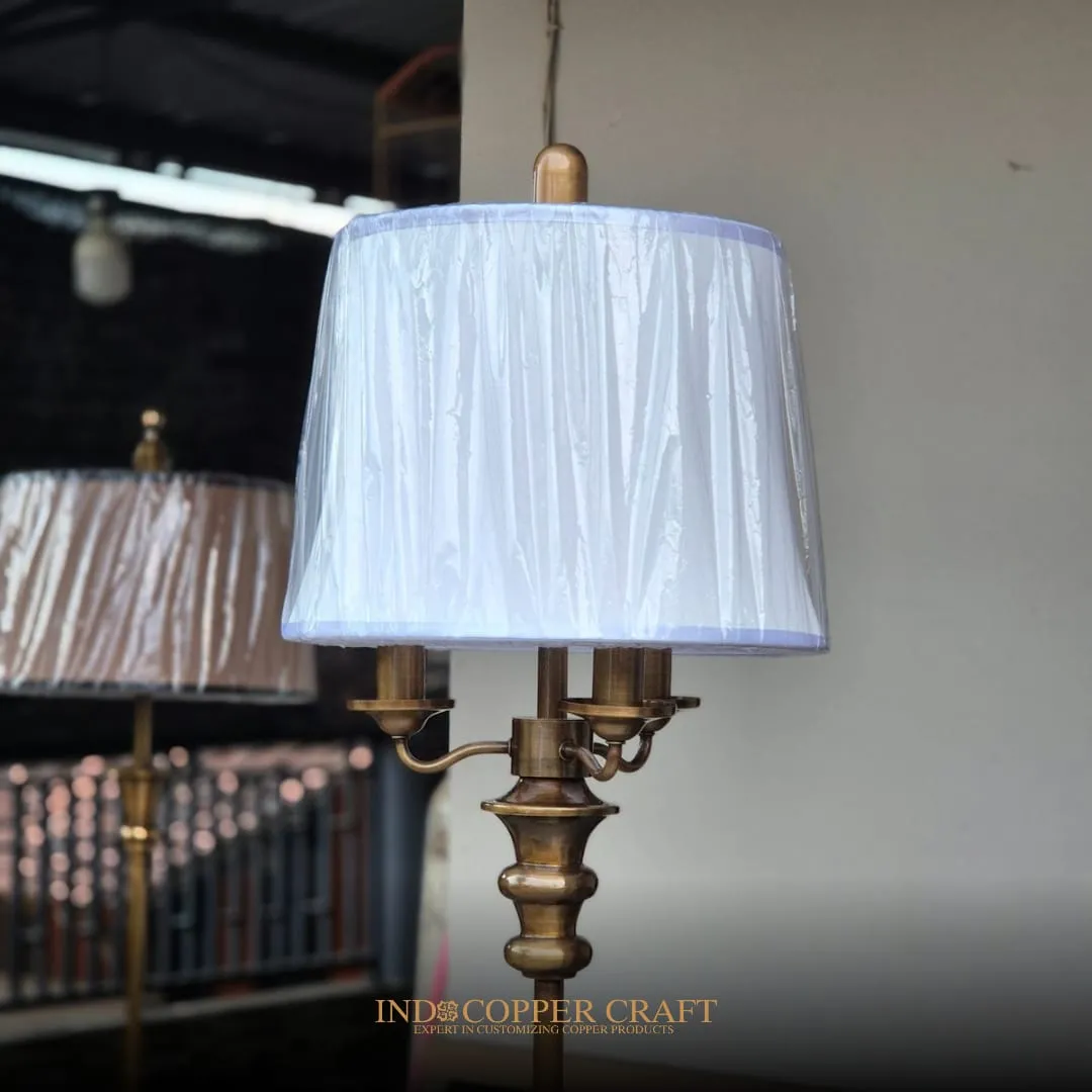 Vintage Brass Standing Lamp