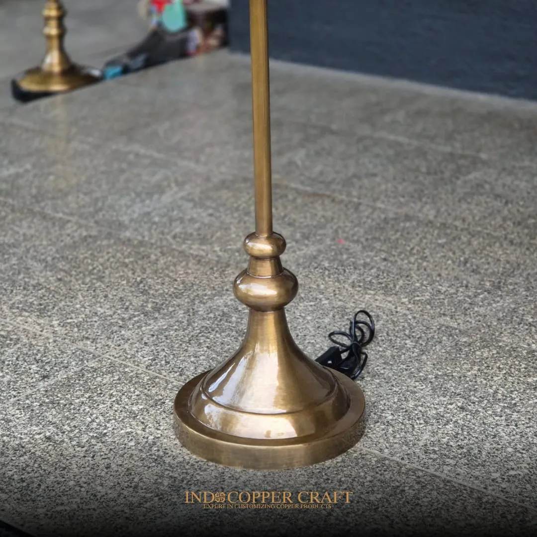 Vintage Brass Standing Lamp