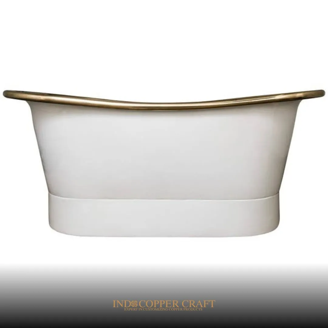 White Brass Bathtub